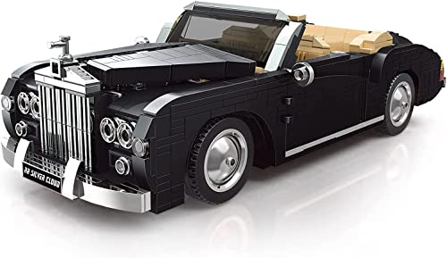 BlueBrixx 10006 Marke Mould King - Oldtimer-Cabrio aus Klemmbausteinen mit 1096 Bauelementen. Kompatibel mit Anderen Klemmbausteinen. Lieferung in Originalverpackung. von BlueBrixx