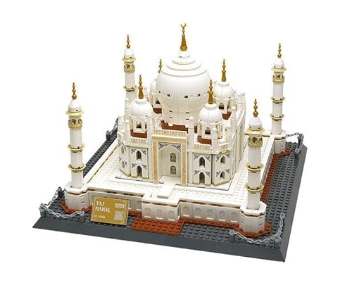 BlueBrixx 5211 Marke Wange - Indisches Taj Mahal aus Klemmbausteinen mit 1113 Bauelementen. Kompatibel mit Anderen Klemmbausteinen. Lieferung in Originalverpackung. von BlueBrixx