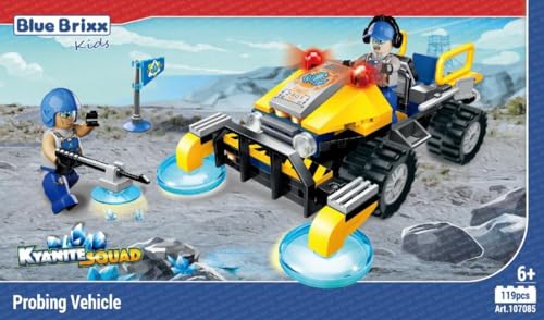 BlueBrixx Kids 107085 – Kyanite Squad: Sondierungsfahrzeug aus Klemmbausteinen mit 119 Bauelementen von BlueBrixx