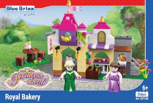 BlueBrixx Kids 107136 – Princess Leah: Königliche Bäckerei aus Klemmbausteinen mit 236 Bauelementen von BlueBrixx