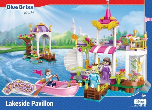 BlueBrixx Kids 107140 – Princess Leah: Pavillon am See aus Klemmbausteinen mit 394 Bauelementen von BlueBrixx