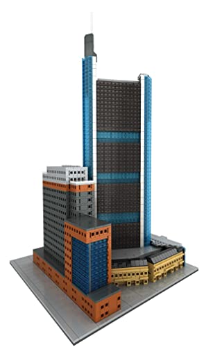 BlueBrixx Pro 102711 – Commerzbank Tower, Frankfurt aus Klemmbausteinen mit 4475 Bauelementen. Kompatibel mit Anderen Klemmbausteinen. Lieferung in Originalverpackung. von BlueBrixx