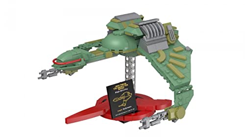 BlueBrixx Pro 104956 – Star Trek Klingon Bird-of-Prey aus Klemmbausteinen mit 565 Bauelementen. Kompatibel mit Anderen Klemmbausteinen. Lieferung in Originalverpackung. von BlueBrixx