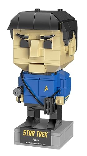 BlueBrixx – Star Trek Spock – aus: Enterprise The Original Series – Brick Buddy – Bausatz mit 223 Klemmbausteinen – 100% kompatibel – ORIGINAL-Lizenz, 105448 von BlueBrixx