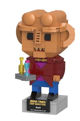 BlueBrixx Pro Star Trek Quark – Brick Buddy Figur aus „Deep Space Nine“ – Bausatz mit 234 Klemmbausteinen – offiziell lizenziert – für Kinder und Erwachsene – 105704 von BlueBrixx