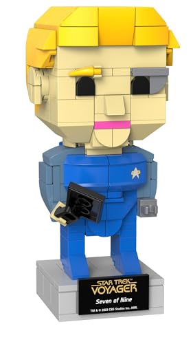 BlueBrixx Pro Star Trek Seven of Nine – Brick Buddy Figur aus „Voyager“ – Bausatz mit 246 Klemmbausteinen – offiziell lizenziert – für Kinder und Erwachsene – 105705 von BlueBrixx