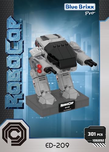 BlueBrixx Pro 106892 – Robocop ED-209 aus Klemmbausteinen mit 301 Bauelementen von BlueBrixx