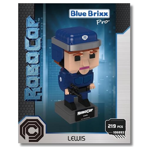 BlueBrixx Pro 106893 – Robocop Lewis aus Klemmbausteinen mit 219 Bauelementen von BlueBrixx