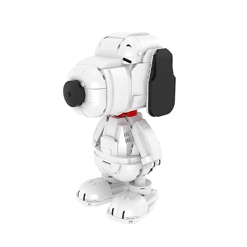 BlueBrixx Pro 107363 – Snoopy-Figur aus Klemmbausteinen mit 985 Bauelementen von BlueBrixx