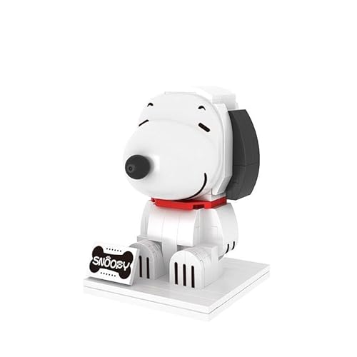 BlueBrixx Pro 107364 – Snoopy aus Klemmbausteinen mit 139 Bauelementen von BlueBrixx