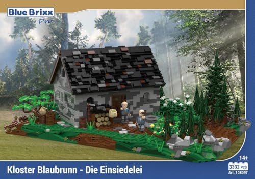 BlueBrixx Pro 108097 – Kloster Blaubrunn - Die Einsiedelei aus Klemmbausteinen mit 3332 Bauelementen. Kompatibel mit Anderen Klemmbausteinen. Lieferung in Originalverpackung. von BlueBrixx