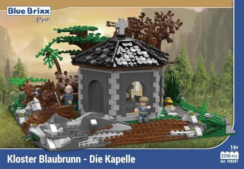 BlueBrixx Pro 108267 – Kloster Blaubrunn - Die Kapelle aus Klemmbausteinen mit 2250 Bauelementen. Kompatibel mit Anderen Klemmbausteinen. Lieferung in Originalverpackung. von BlueBrixx