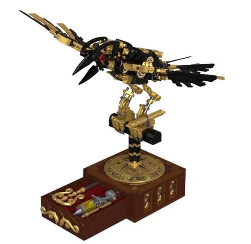 BlueBrixx Pro 108461 - Steampunk Mech-Elster, 555 Klemmbausteine, Steampunk-Set, Geschenk für Steampunk Fans, Standardsteine, Bausteine der Steampunk-Serie BlueBrixx Pro 108461 - Steampunk Mech-Elster, 555 Klemmbausteine, Steampunk-Set, Geschenk für Steampunk Fans, Standardsteine, Bausteine der Steampunk-Serie von BlueBrixx