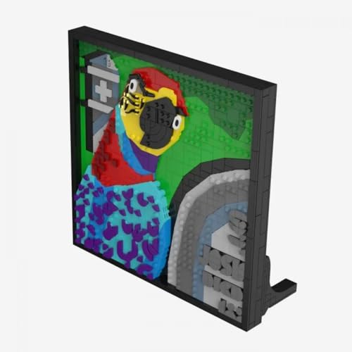 BlueBrixx Pro 108500 – Die DREI ???: 3D Bild: Der Superpapagei aus Klemmbausteinen mit 806 Bauelementen BlueBrixx Pro 108500 – Die DREI ???: 3D Bild: Der Superpapagei aus Klemmbausteinen mit 806 Bauelementen von BlueBrixx