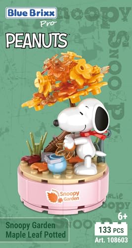 BlueBrixx Pro 108603 – Snoopy Garten „Ahornblatt im Topf“ aus Klemmbausteinen mit 133 Bauelementen BlueBrixx Pro 108603 – Snoopy Garten „Ahornblatt im Topf“ aus Klemmbausteinen mit 133 Bauelementen von BlueBrixx