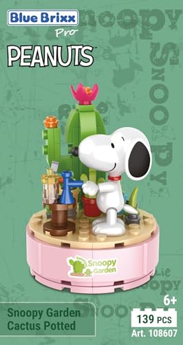 BlueBrixx Pro 108607 – Snoopy Garden „Kaktus im Topf“ aus Klemmbausteinen mit 139 Bauelementen BlueBrixx Pro 108607 – Snoopy Garden „Kaktus im Topf“ aus Klemmbausteinen mit 139 Bauelementen von BlueBrixx