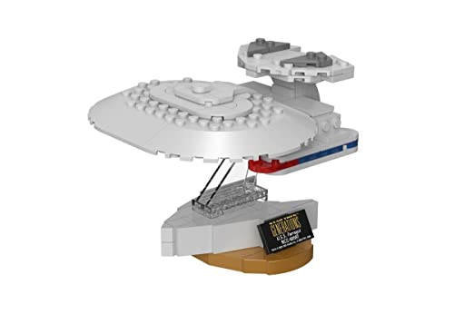 BlueBrixx Pro Star Trek USS Farragut NCC-60597 – Raumschiff Mini-Modell aus „Star Trek: Generations“ – Bausatz mit 224 Klemmbausteinen – offiziell lizenziert – für Kinder und Erwachsene – 105444 von BlueBrixx