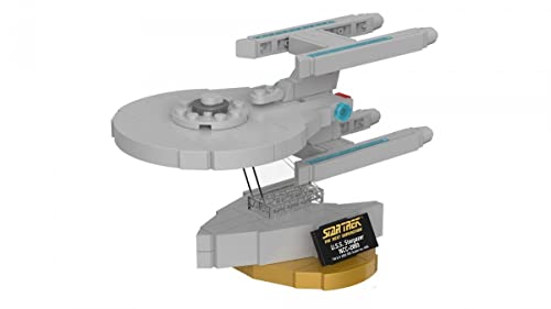 BlueBrixx Pro - Star Trek USS Stargazer NCC-2893 Set - Modellbausatz für Erwachsene und Kinder, Klemmbausteine-Set aus 220 Teilen, Offiziell lizenziert, 104962 von BlueBrixx