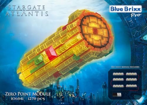 BlueBrixx Pro Stargate Zero Point Module – Sci-Fi Klemmbaustein-Modellbausatz für Erwachsene und Kinder, 1278 Teile, offiziell lizenziert, 106841 von BlueBrixx