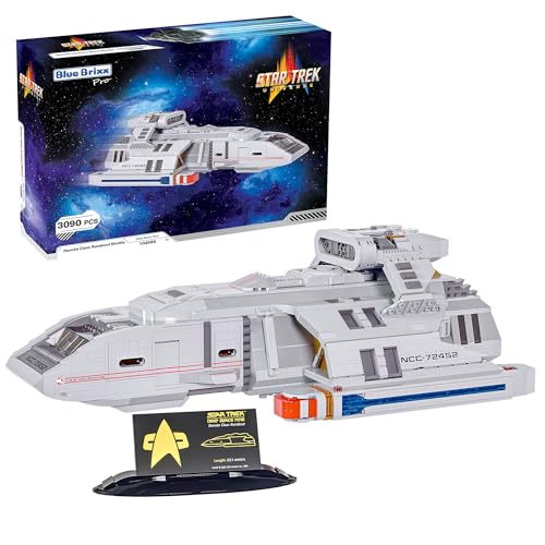 BlueBrixx Star Trek Danube-Klasse Runabout – Deep Space Nine – groß (Minifigurenmaßstab) – Bausatz mit 3090 Klemmbausteinen – 100% kompatibel – ORIGINAL-Lizenz, 104585 von BlueBrixx