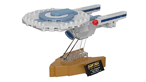 BlueBrixx Pro Star Trek USS Enterprise NCC-1701-C – Modellbausatz für Erwachsene und Kinder, Klemmbausteine-Set aus 163 Teilen, Detailliertes Föderationsraumschiff, Offizielle Lizenz, 105443 von BlueBrixx