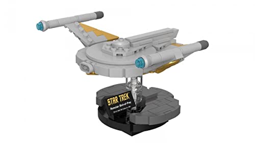 BlueBrixx Titel Pro Star Trek Romulan Bird-of-Prey – Modellbausatz für Erwachsene und Kinder, Klemmbausteine-Set aus 238 Teilen, Detailliertes Raumschiff, Offizielle Lizenz, 104958 von BlueBrixx