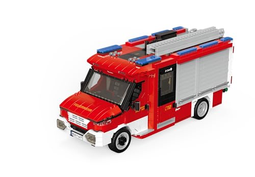 Bluebrixx Pro Ziegler MLF Z-Cab – Klemmbaustein-Set – Artikel-Nr. 107935 – Feuerwehr - Bestehend aus 2616 Bauelementen – Kompatibel mit Klemmbausteinen Anderer Hersteller von BlueBrixx