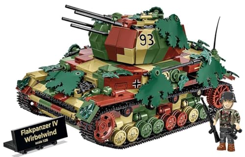 Cobi Flakpanzer IV Wirbelwind - Executive Edition – Klemmbaustein-Set bestehend aus 1195 Bauelementen – Artikel-Nr. 2593 – Kompatibel mit Klemmbausteinen Anderer Hersteller von BlueBrixx