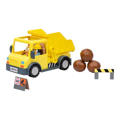 BlueY Benne-LKW mit exklusiven Figuren mit Schutzhelm und Bingo mit Schlamm, von BlueY