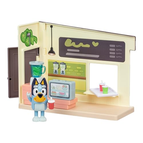 BlueY Blueys Mini-Saftbar-Spielset, enthält Figur mit beweglichen Gelenken, hilf beim Herstellen köstlicher Säfte und Smoothies im Mixer, enthält tolle Fruchtsticker zur Dekoration der Saftbar BlueY Blueys Mini-Saftbar-Spielset, enthält Figur mit beweglichen Gelenken, hilf beim Herstellen köstlicher Säfte und Smoothies im Mixer, enthält tolle Fruchtsticker zur Dekoration der Saftbar von BlueY