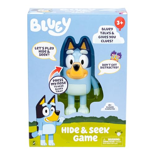 Bluey Versteckspiel, verstecken Sie die Figur und drücken Sie ihre Nase, um den integrierten Timer zu starten, spricht und kichert, um Kindern zu helfen, sie zu Finden. Wenn sie gefunden Werden Bluey Versteckspiel, verstecken Sie die Figur und drücken Sie ihre Nase, um den integrierten Timer zu starten, spricht und kichert, um Kindern zu helfen, sie zu Finden. Wenn sie gefunden Werden von BlueY