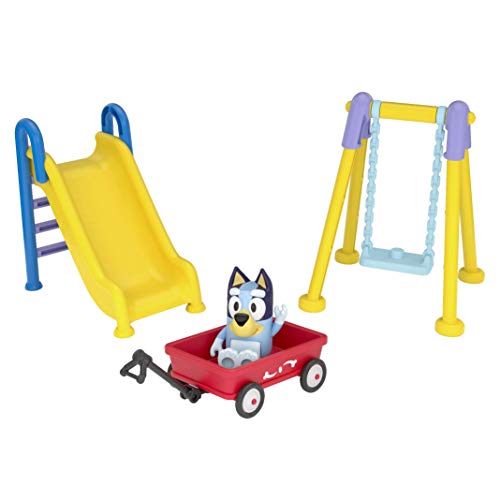 Bluey 3-teiliges Spielset „Blueys Park“ mit beweglicher Bluey-Figur - offizieller Bluey-Sammelartikel von BlueY