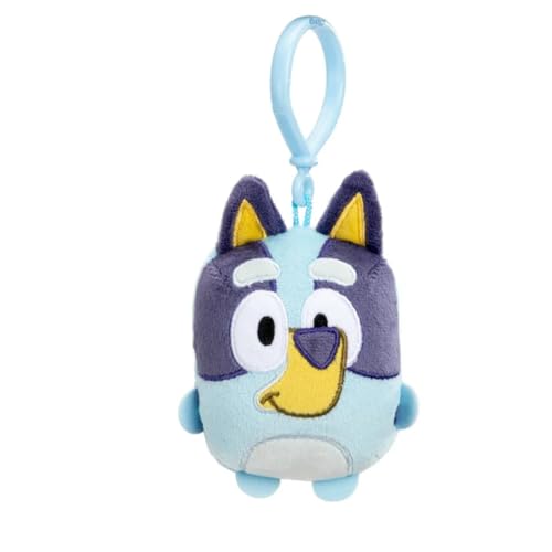 Bluey Mini-Plüschtier, 12 cm hoch, mit Clip, perfekt zum Anklemmen an Taschen und Rucksäcken, ab 3 Jahren von BlueY