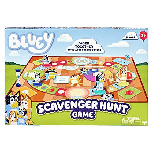 Bluey Schnitzeljagd-Brettspiel – offizielles Famly Brettspiel für 2–4 Spieler von BlueY