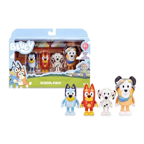 Bluey School Pack Blisterpackung, Rusty , Chloe , Calypso von BlueY