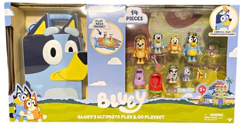 Bluey 's Ultimate Play & Go Spielset Exklusives 14-teiliges Set Bluey 's Ultimate Play & Go Spielset Exklusives 14-teiliges Set von BlueY