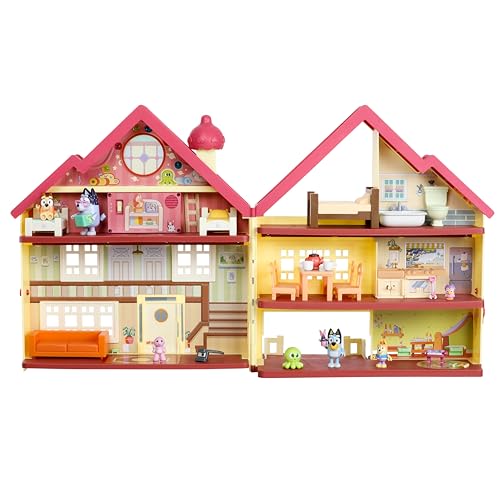 Bluey unglaubliches Licht- und Klangspielhaus und Spielzeugkiste, 6–8 cm große Figuren Bluey unglaubliches Licht- und Klangspielhaus und Spielzeugkiste, 6–8 cm große Figuren von BlueY