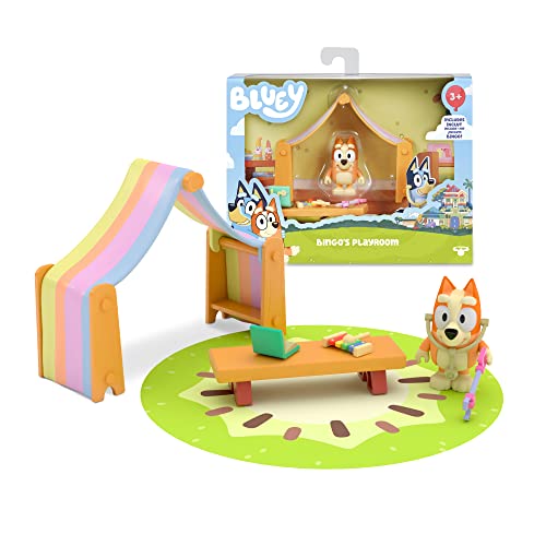 Giochi Preziosi Bluey Playset Playroom Spielset mit Bingo-Schlafzimmer, inklusive Bingo, ca. 6 cm, wie im Fernsehen, für Kinder ab 3 Jahren, Mehrfarbig BLY02200 von BlueY