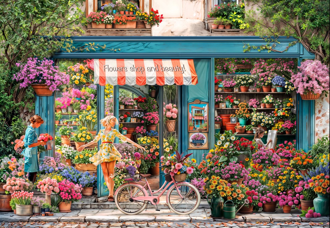 Bluebird Puzzle Beim Floristen 1000 Teile Puzzle Bluebird-Puzzle-F-91185 Bluebird Puzzle Beim Floristen 1000 Teile Puzzle Bluebird-Puzzle-F-91185 von Bluebird Puzzle