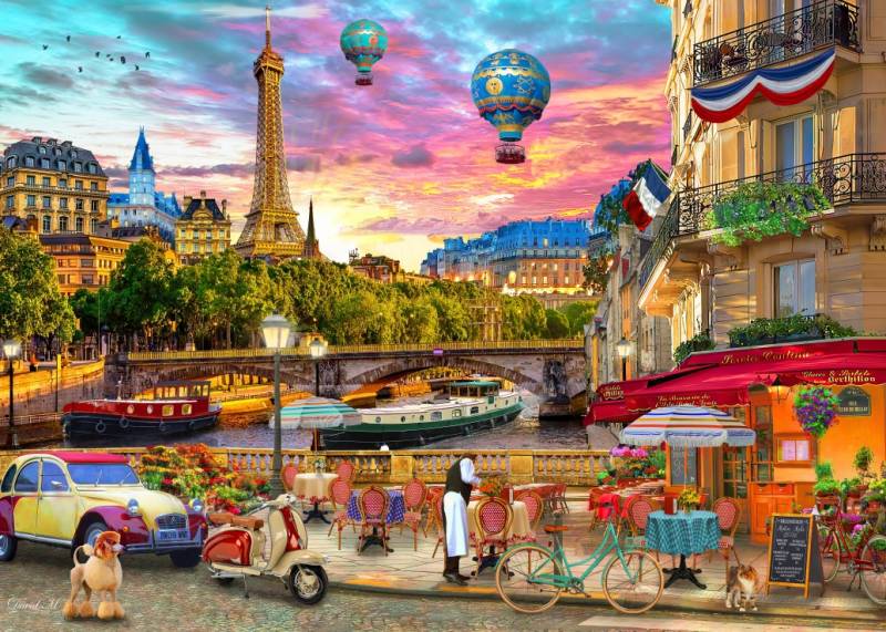 Bluebird Puzzle City of Love, Paris 500 Teile Puzzle Bluebird-Puzzle-F-90830 von Bluebird Puzzle