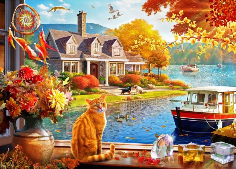 Bluebird Puzzle Crisp Fall View 500 Teile Puzzle Bluebird-Puzzle-F-90817 von Bluebird Puzzle