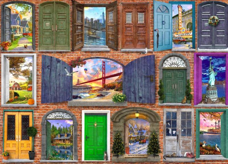 Bluebird Puzzle Doors of USA 1500 Teile Puzzle Bluebird-Puzzle-F-90672 Bluebird Puzzle Doors of USA 1500 Teile Puzzle Bluebird-Puzzle-F-90672 von Bluebird Puzzle