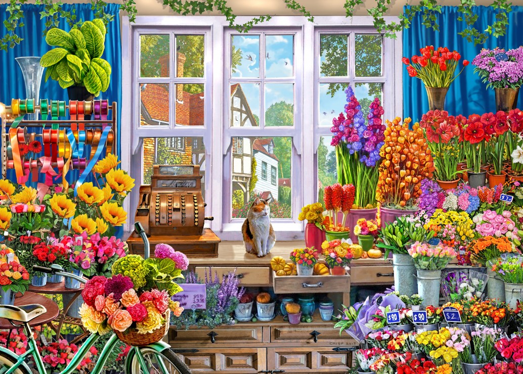 Bluebird Puzzle Flower Shoppe 500 Teile Puzzle Bluebird-Puzzle-F-90570 von Bluebird Puzzle