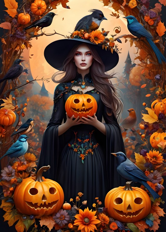 Bluebird Puzzle Halloween Witch 500 Teile Puzzle Bluebird-Puzzle-F-90828 von Bluebird Puzzle