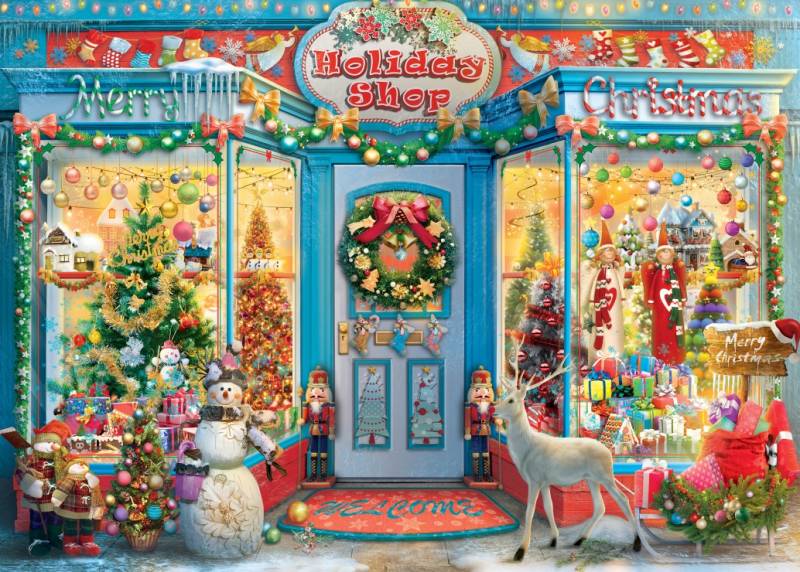 Bluebird Puzzle Holiday Shop 500 Teile Puzzle Bluebird-Puzzle-F-90798 von Bluebird Puzzle