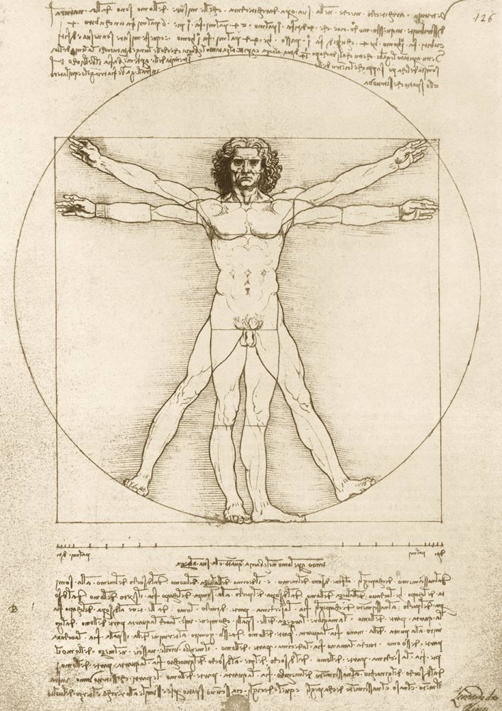 Bluebird Puzzle Leonardo Da Vinci - The Vitruvian Man, 1490 1000 Teile Puzzle Art-by-Bluebird-60009 von Bluebird Puzzle