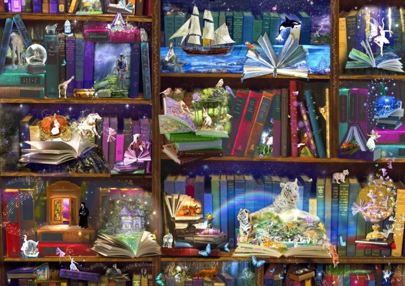 Bluebird Puzzle Library Adventures in Reading 3000 Teile Puzzle Bluebird-Puzzle-70199 von Bluebird Puzzle