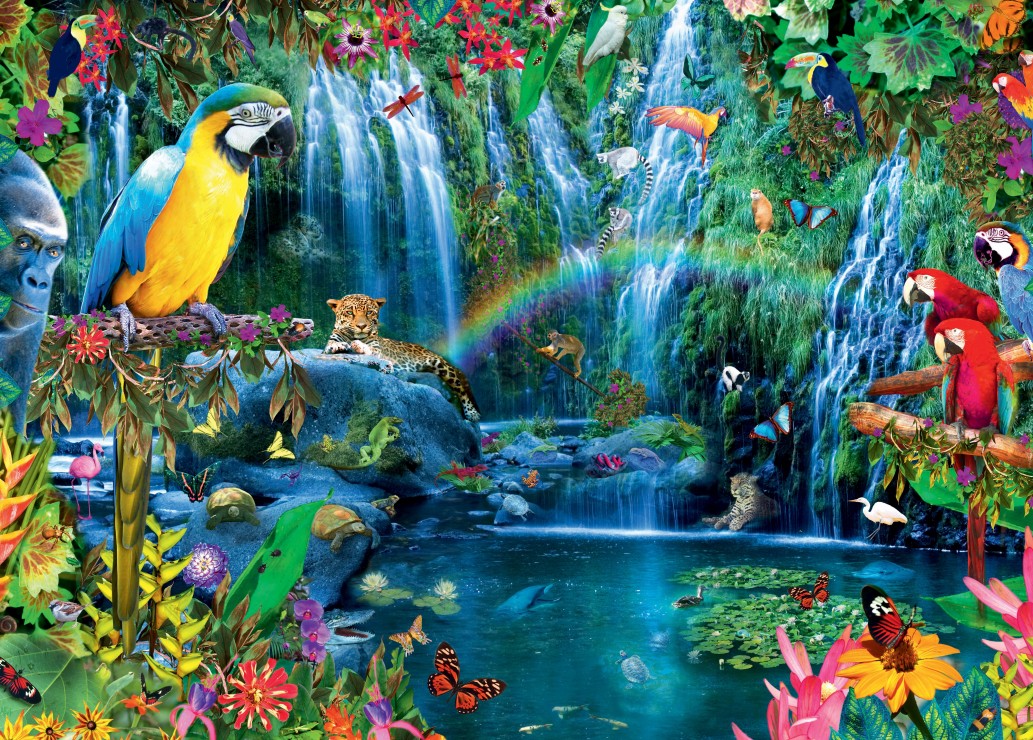 Bluebird Puzzle Parrot Tropics 500 Teile Puzzle Bluebird-Puzzle-F-90854 von Bluebird Puzzle