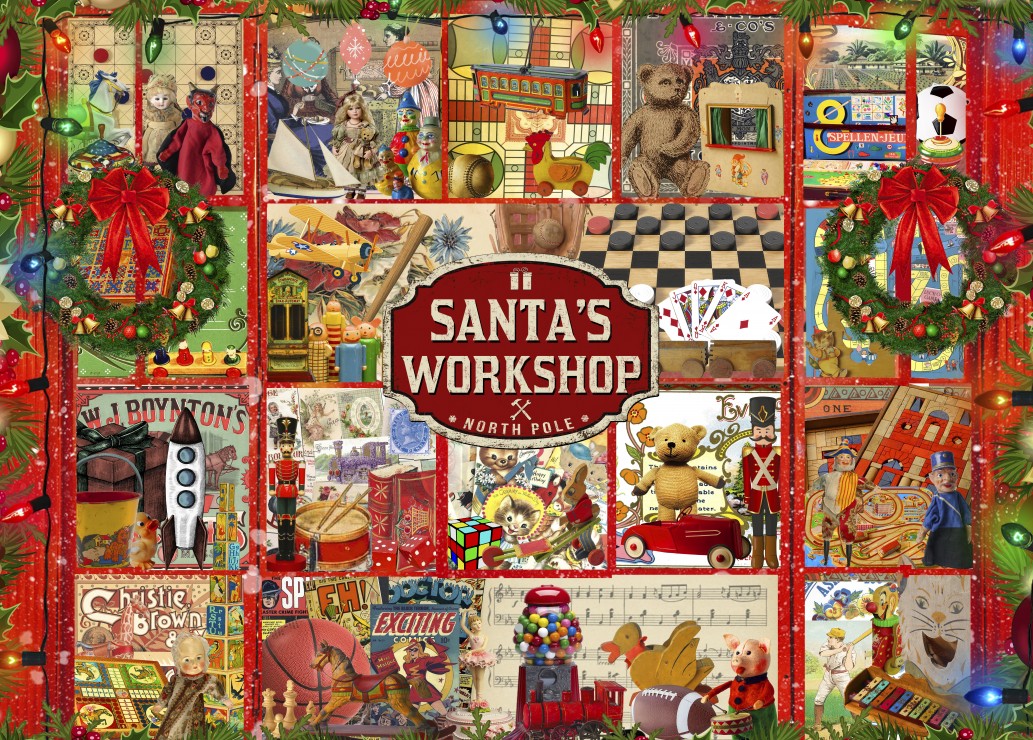 Bluebird Puzzle Santas Workshop 500 Teile Puzzle Bluebird-Puzzle-F-90811 von Bluebird Puzzle