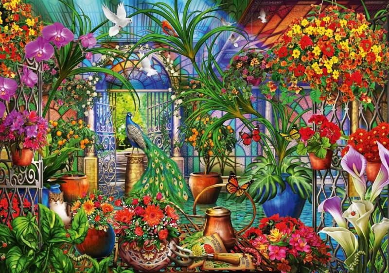 Bluebird Puzzle Tropical Green House 2000 Teile Puzzle Bluebird-Puzzle-F-90867 von Bluebird Puzzle